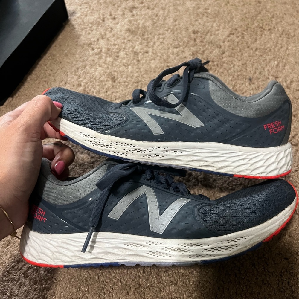 New Balance Navy and Gray Athletic Shoes